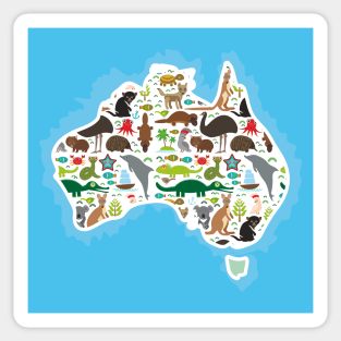 Map of Australia (5) Sticker